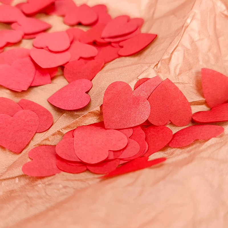 20g 2.5cm Love Heart Paper Confetti Filling Balloons Sprinkle Confetti Wedding Valentine's Day Party Hand Throwing Paper Petals