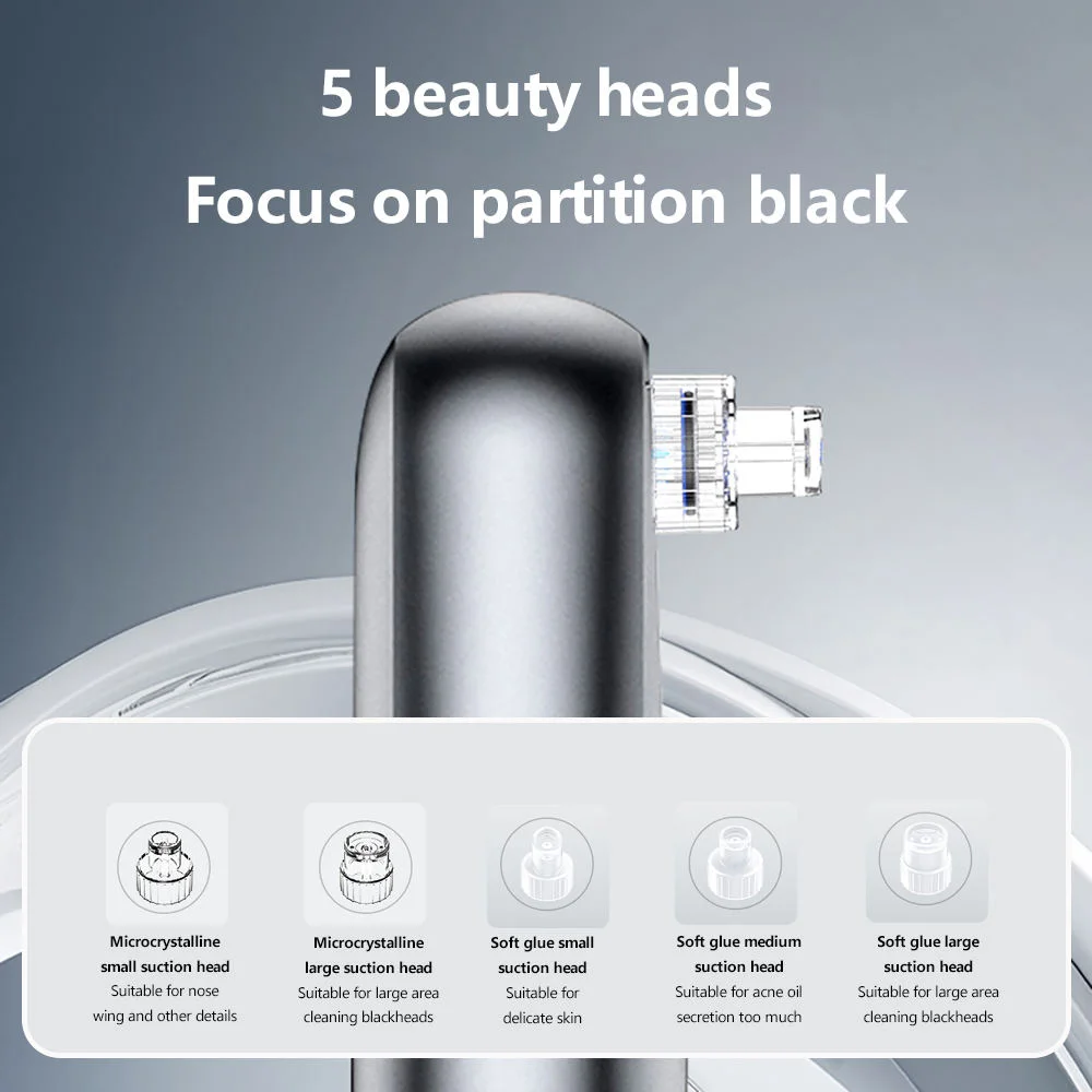 Home Use Electric Bubble Blackhead Remover Vacuum Portable Pore Facial Nose Cleaner  Tool