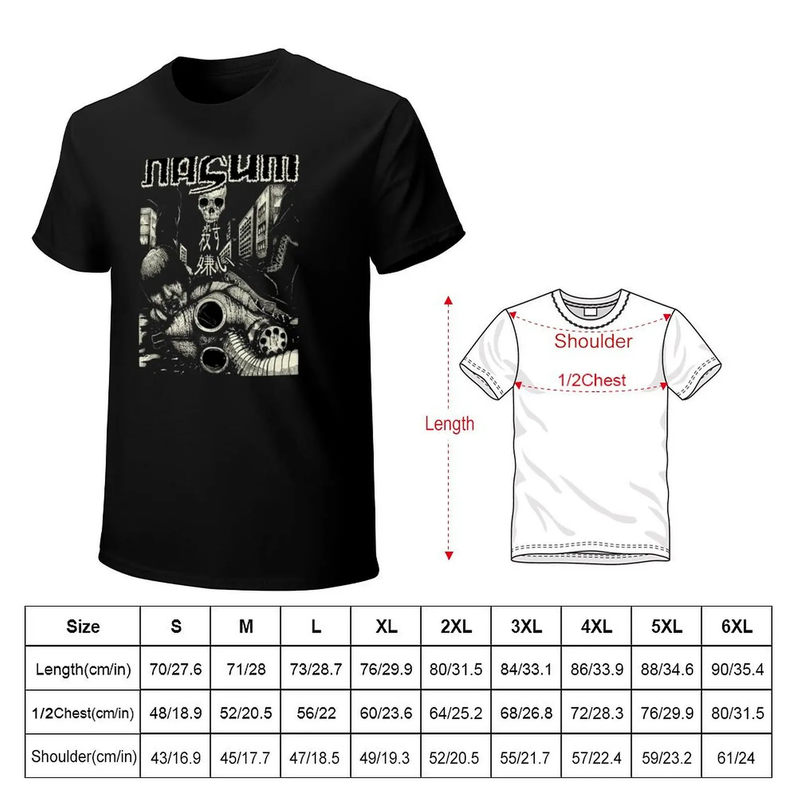 NASUM METAL BAND PUNK ROCK T-Shirt sweat aesthetic clothes graphic shirts Short sleeve tee mens graphic t-shirts