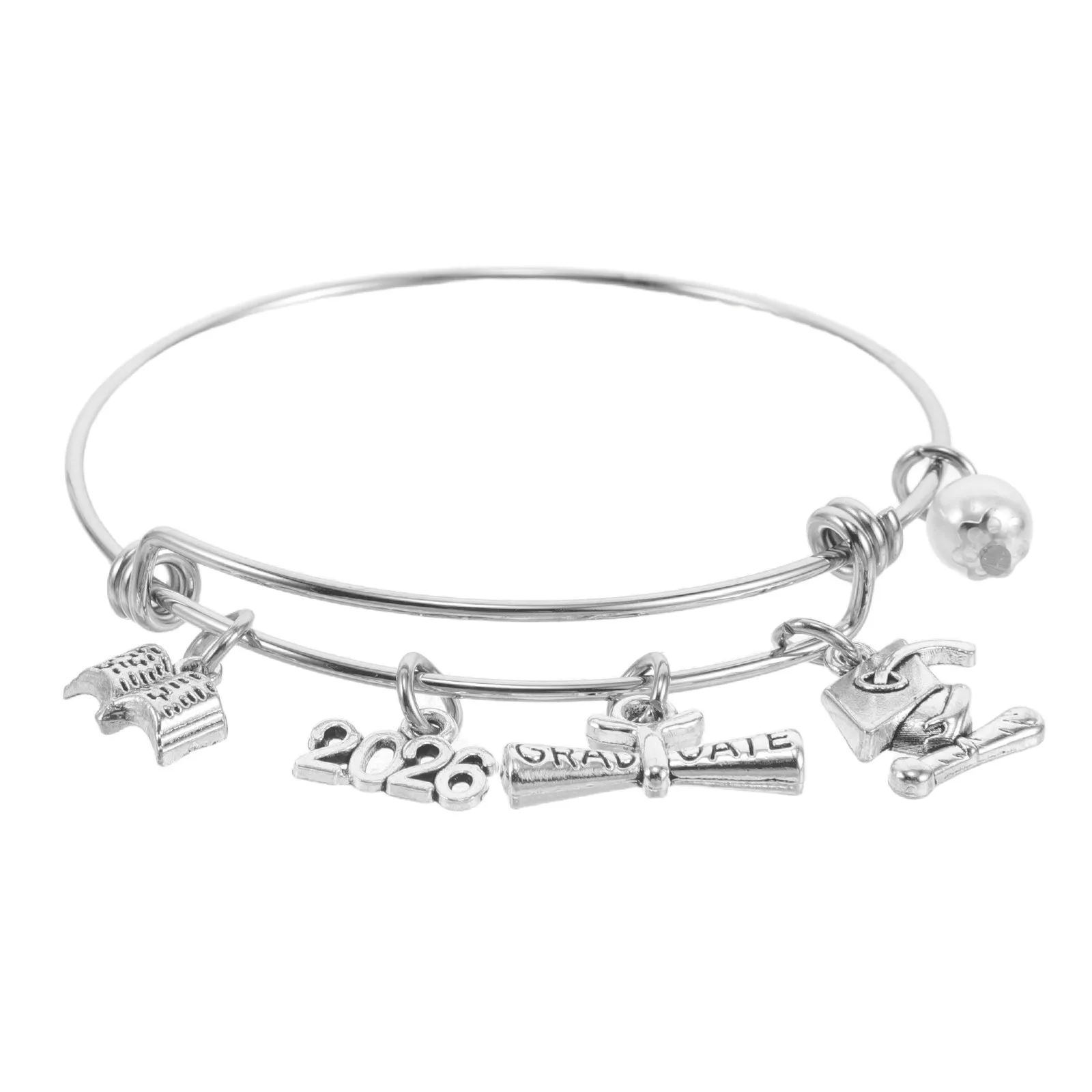 

Graduation Keepsake Bracelet Class of 2026 Adjustable for Women Inspirational Grad Jewelry Souvenir Party Favors Wristband