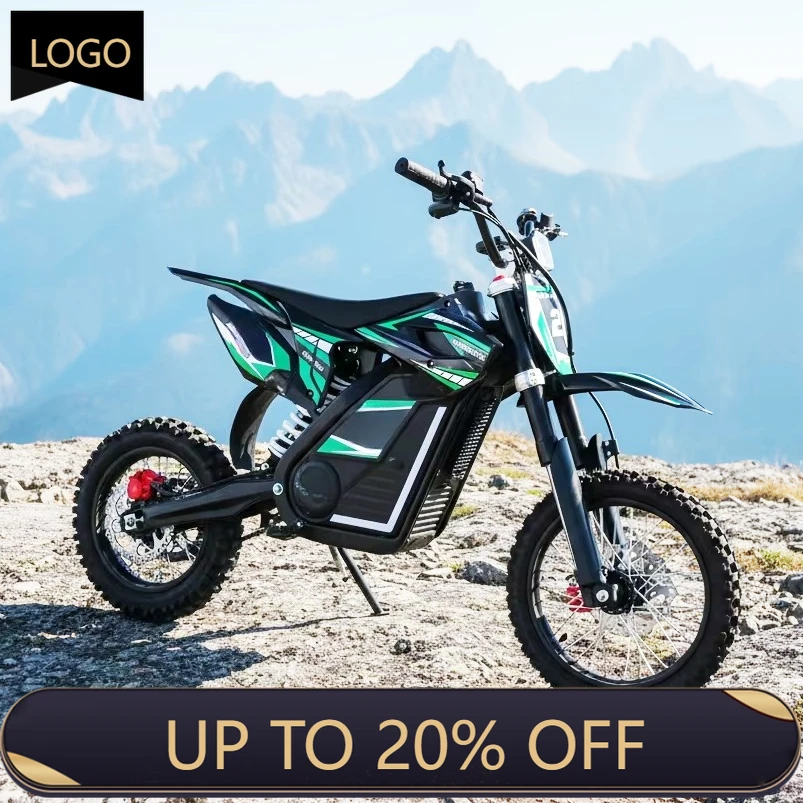 QQA New 1000W/2500W 75KM/H Off-Road Electric Motorcycle All-Terrain Motocross