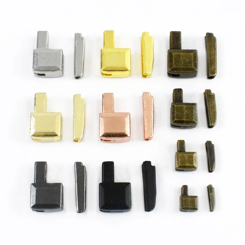 10/20/50Sets 3# 5# 8# 10# 10Sets Single Open Slider Plug Accessories Insert Box Pin Retainer for Metal Zipper Replacement Kit