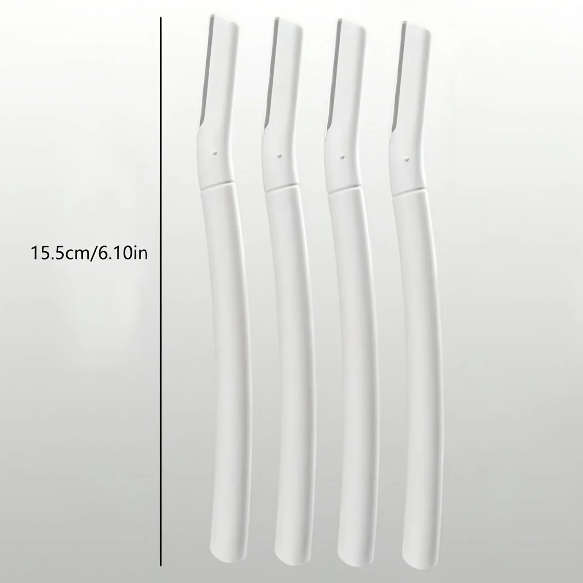 Set di rasoio e rasoio per sopracciglia di sicurezza da 4 pezzi – Strumento per dermaplaning con manico lungo per viso e corpo, ideale per uso domestico, salone e viaggi