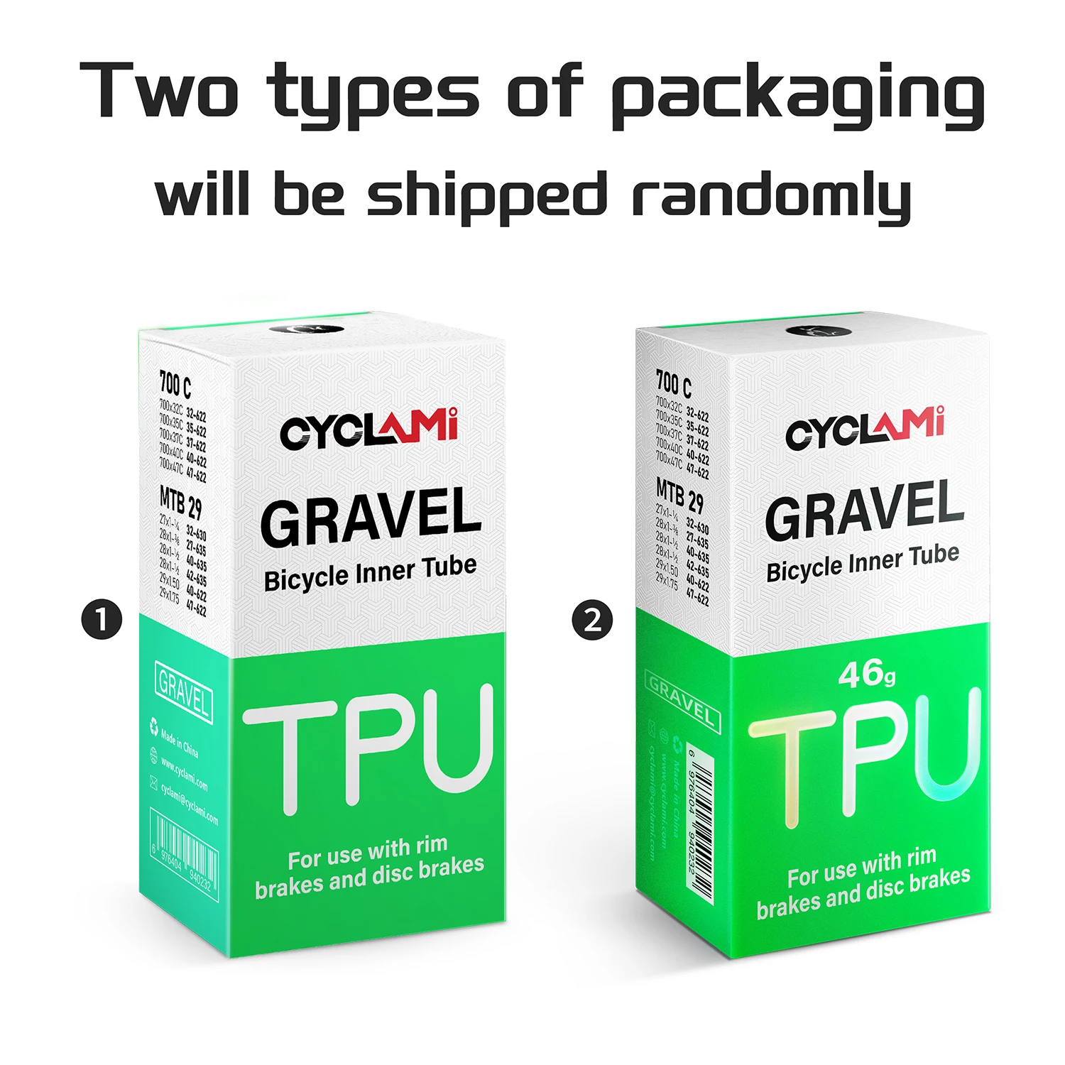 CYCLAMI Ultralight Road MTB 29 Bike TPU Inner Tube Tire French Valve FV 45mm For Gravel 700C 32C 35C 37C 40C 47C Super Light