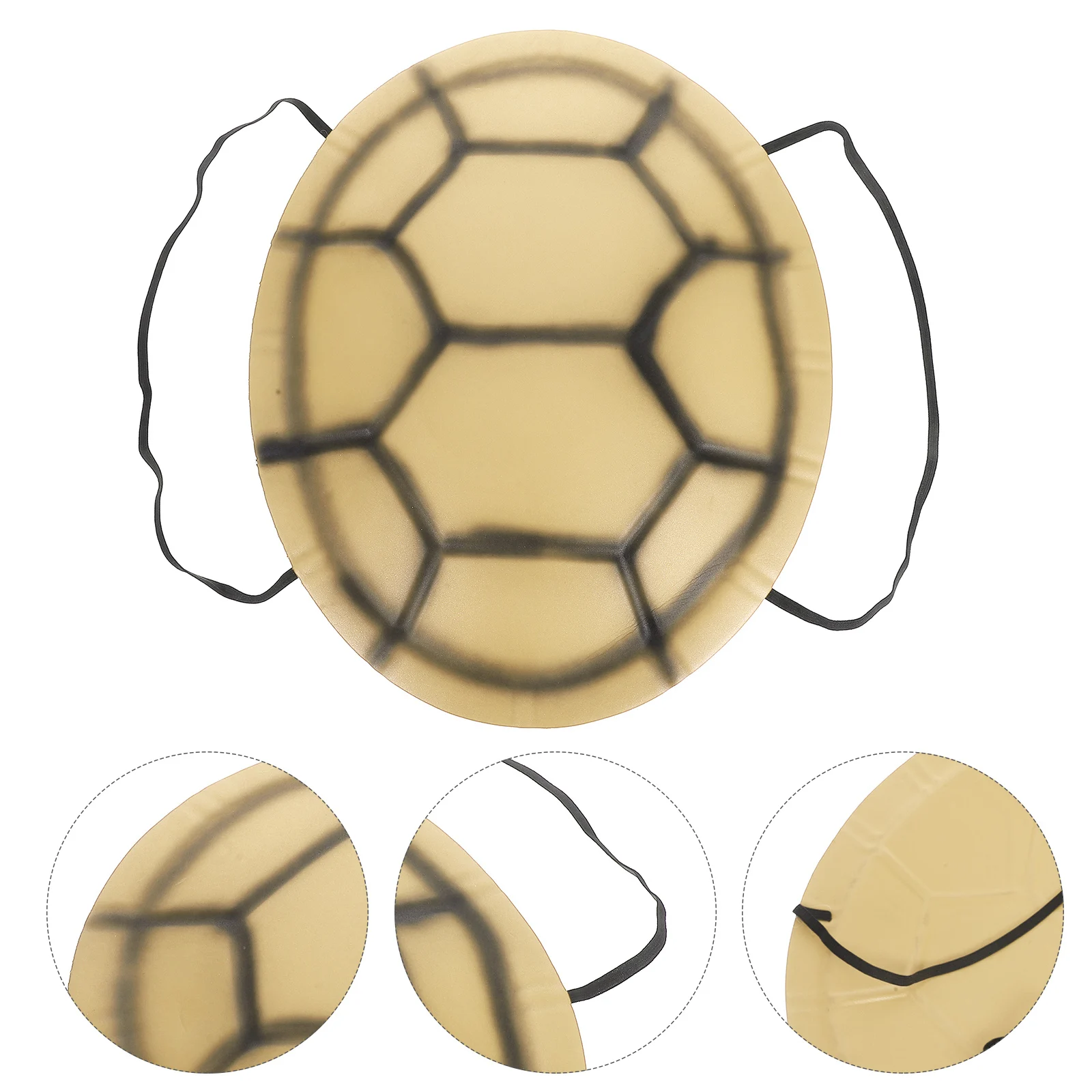 

Halloween Eva Turtle Shell Lightweight Costume Light Yellow Adjustable Straps for Parties Cosplay Pretend Play Accessories