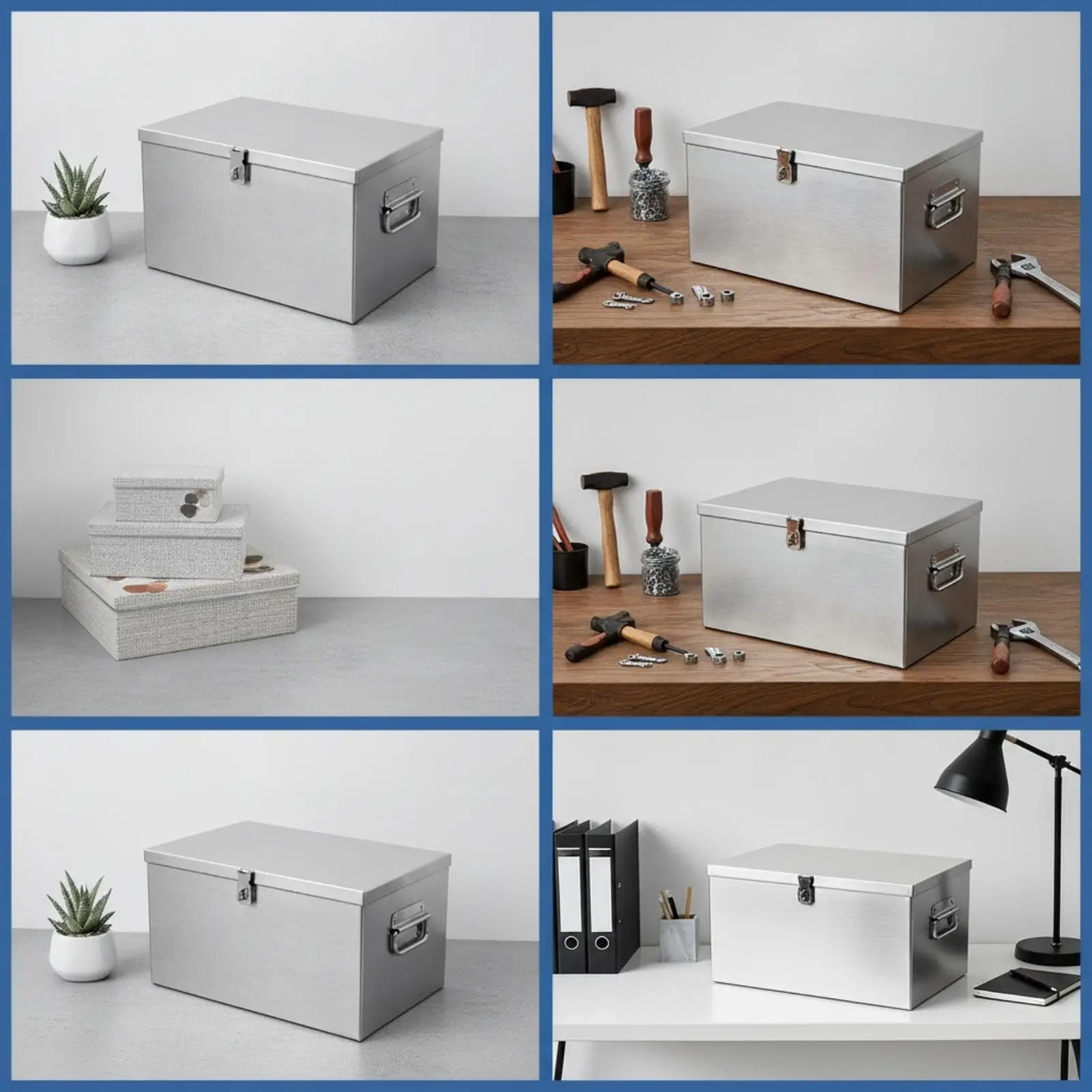 boite-de-rangement-en-acier-inoxydable-verrouillable-avec-poignees-pliantes-finition-metal-brosse-pour-l'organisation-de-garage-et-d'atelier