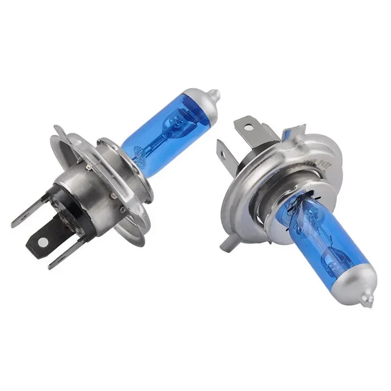 2PCS H4 100W 6000K Car Xenon Gas Halogen Headlight Headlamp Lamp Bulbs Blue Shell Suits For Cars With 12V Battery Voltage image 4
