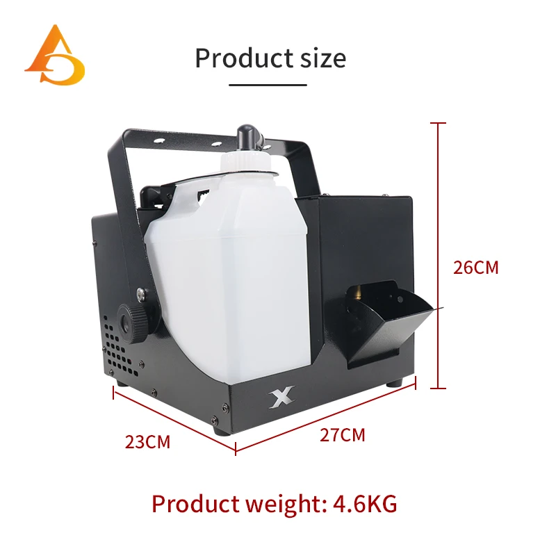 Imagem -03 - Encene a Máquina da Névoa com Tanque de Combustível Partido do Disco do dj Casamento Equipamento da Atmosfera do Natal 1000w 2l