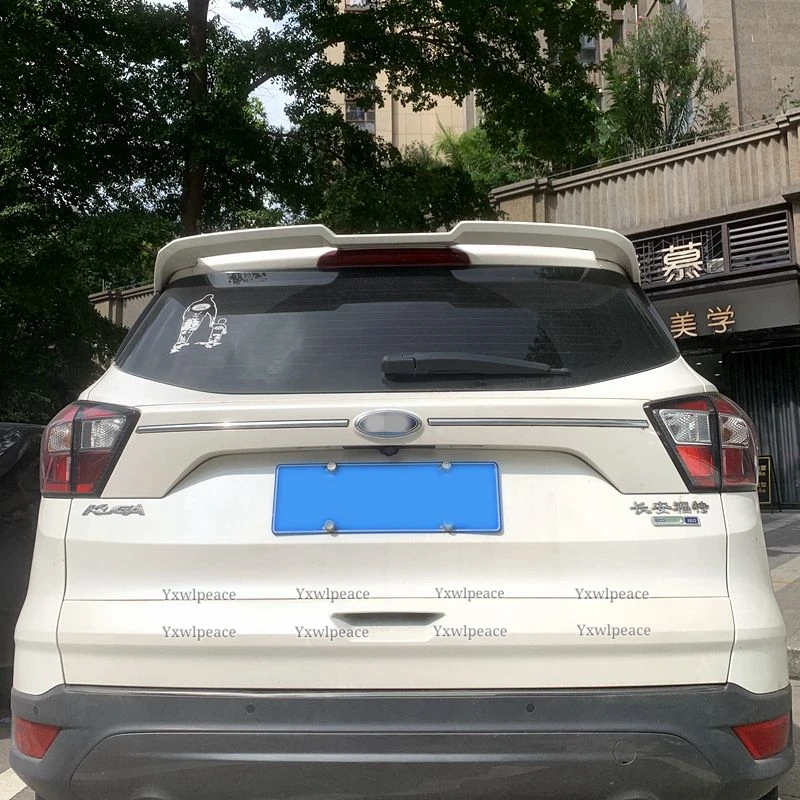 For Escape Ford Kuga Spoiler 2016 2017 2018 2019 ST Style ABS Material Unpainted Color Rear Roof Spoiler Trunk Lip Wing