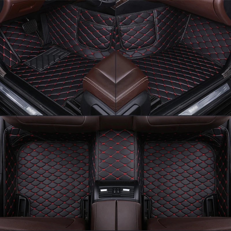 

Custom Car Floor Mat for Cadillac SRX 5 Seat 2010-2016 Year Car Accessories Interior Details Carpet Storage Bags