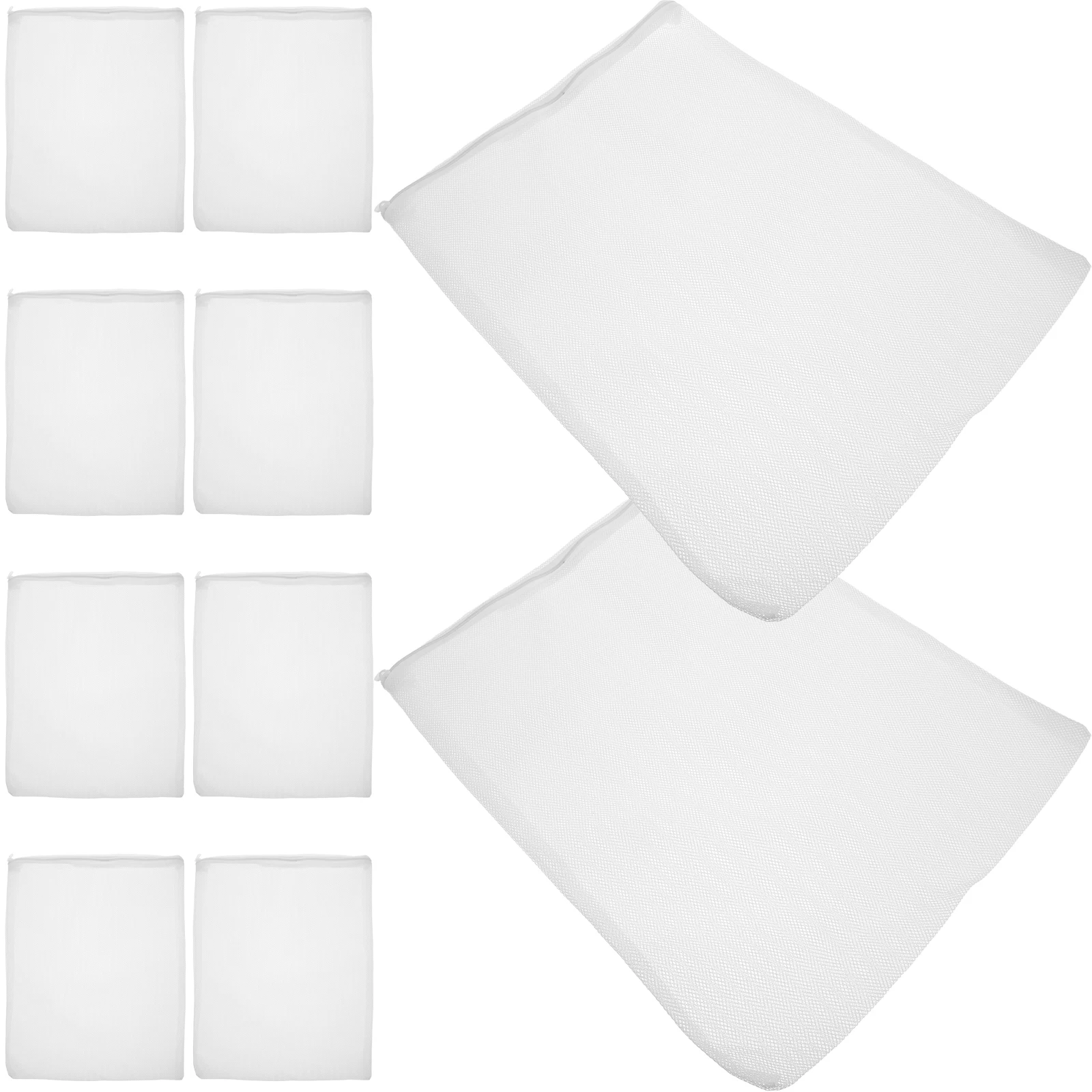 

10 Pcs Polyester Mesh Strainer Filter Bag For Fish Tank Pouch Media Aquarium Filtration Fish Tank Supplies Zipper Mesh Bag