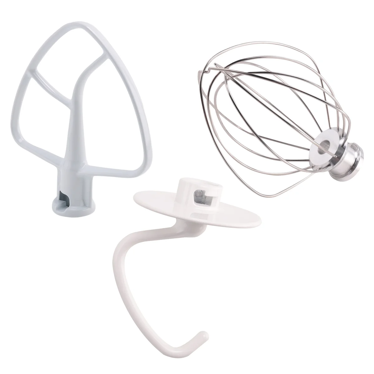 Mixer Kit for KSM150 Includes Dough Hook Wire Whip and Coated Flat Beater, 3 Pieces Stand Mixers Repair Set CompatibleT99C