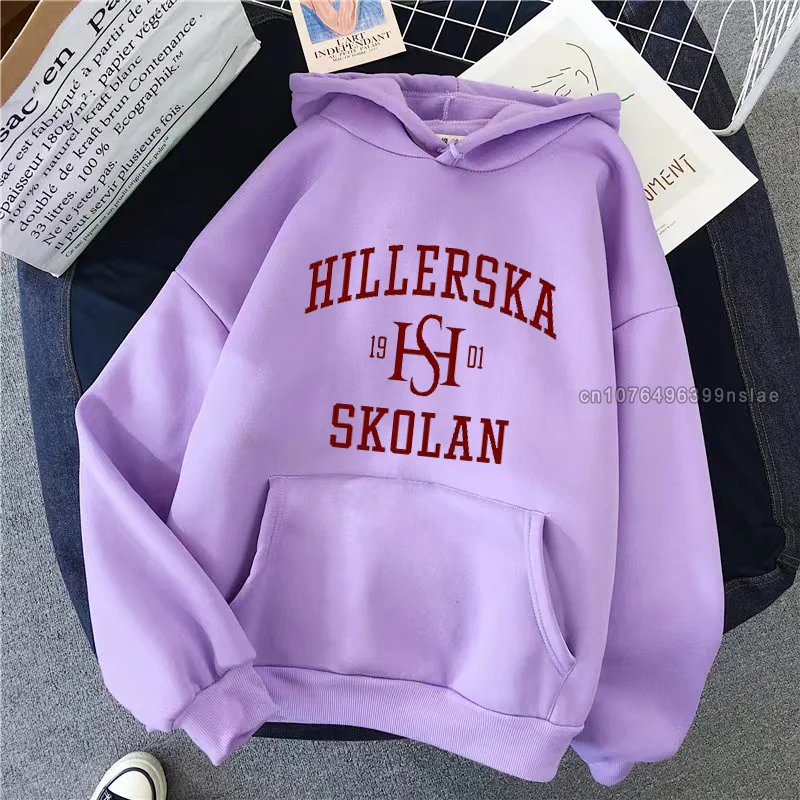 Young Royals Letter Print Clothes Autumn Winter Cotton Fleece Sweatshirt Female Men Women Pullovers Comfortable Casual Hoodies