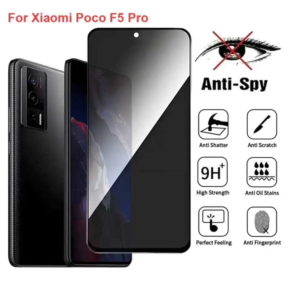 

Poco F5 Anti Spy Privacy Tempered Glass Screen Protector Compatible For Xiaomi Pocof5 Pro Phone Film