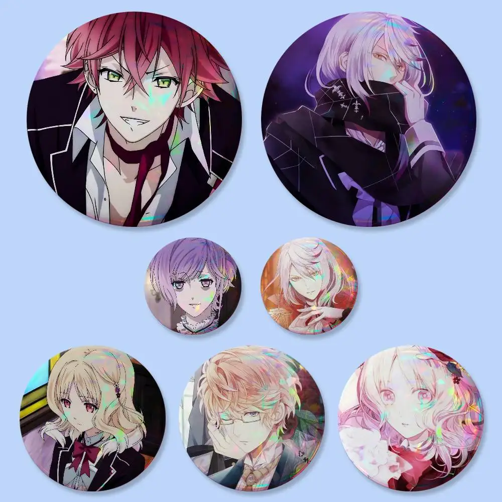 DIABOLIK LOVERS Vintage Badges Button Round Creative Pin Brooch Badge Bag Decor Accessories Fans Collect Friends Gifts