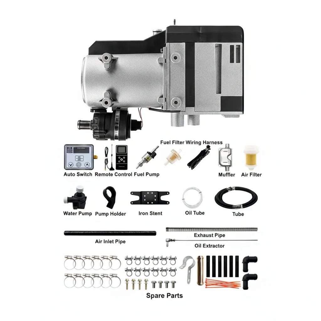 

Автономный дизельный водонагреватель 12В, 5 кВт, для грузовиков, автодомов, лодок, автобусов, премиум-класса, сверхмощный
