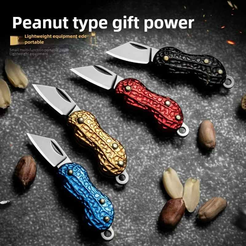 

Mini Stainless Steel Folding Knife, Household Multi-purpose Small Folding Knife, Portable Keychain