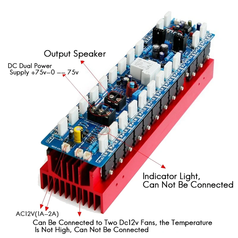 Módulo Amplificador de Áudio HIFI de Alta Potência, Baixo Ruído, Baixa Distorção, Power Board, TT1943, 5200, 12 Pares