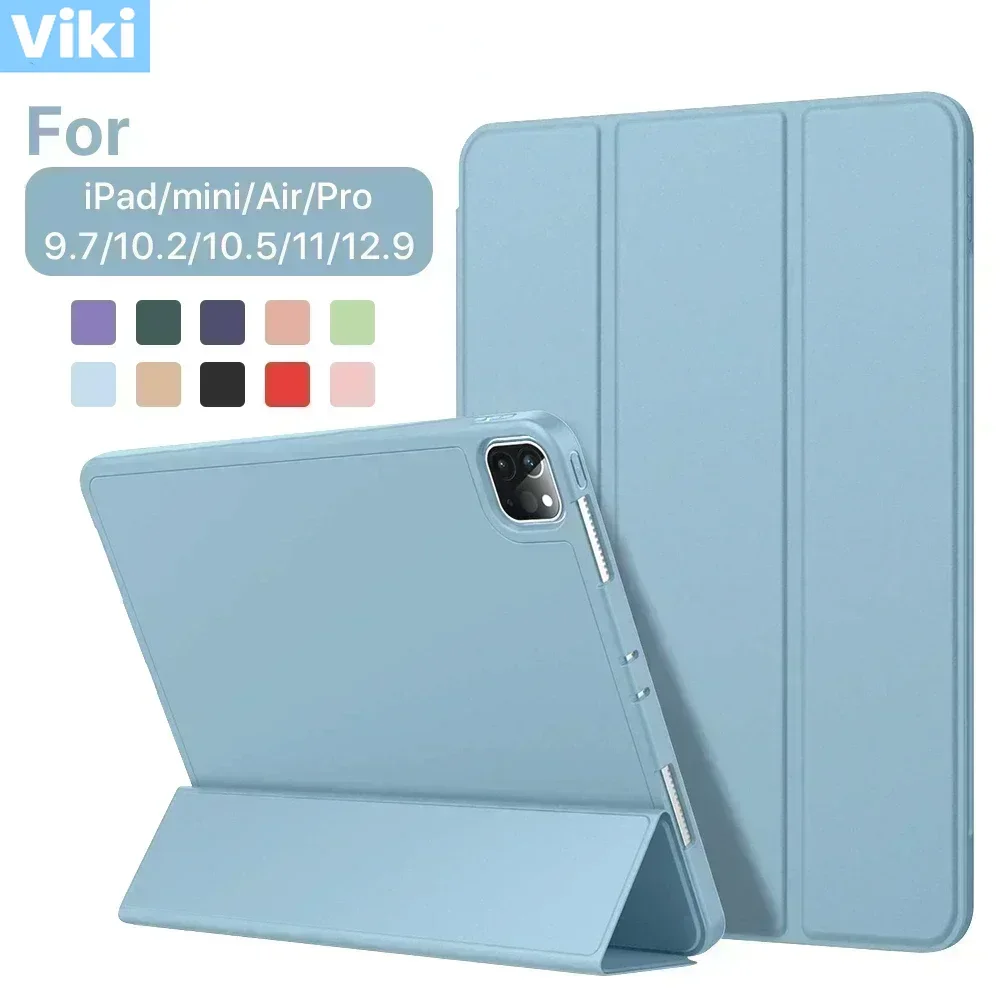 

Case For iPad 9.7inch 5/6th Accessories For iPad 7/8/9/10 Air 1/2/3/4/5 Pro 12.9 Pro 11 Mini1/2/3/4/5/6 Protective Cover Funda