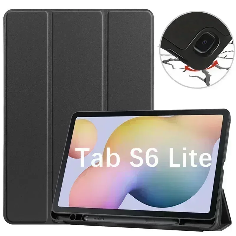 Case For Samsung Galaxy Tab S6 Lite 10.4 Stand Cover for Samsung Tab S6 Lite 2020 2022 SM-P613 P615 P610 P619 Pencil Holder Fund