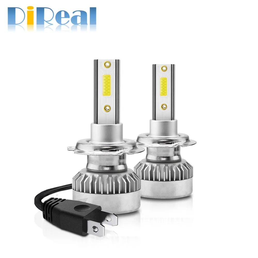 

2X H7 LED Headlight Bulb 20000LM 110W 6000K, Full Beam Design Compatible with H1 9005 HB3 9006 HB4 H8 H9 H11 12V
