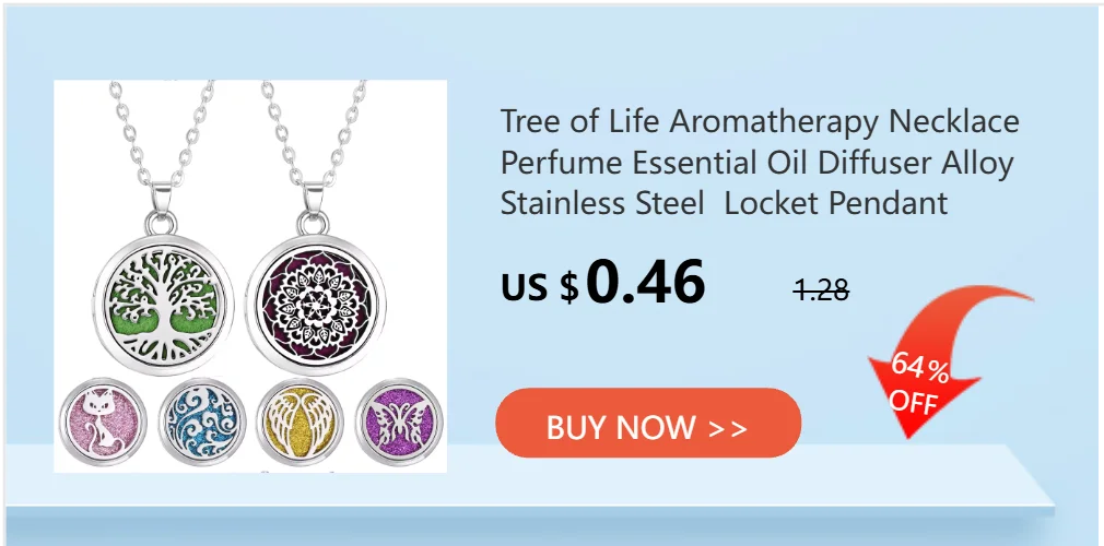 Stainless Steel Aromatherapy Essential Oil Diffuser Necklace Mini Tree Flower 12mm Locket Charm Aroma Perfume Pendant Necklace