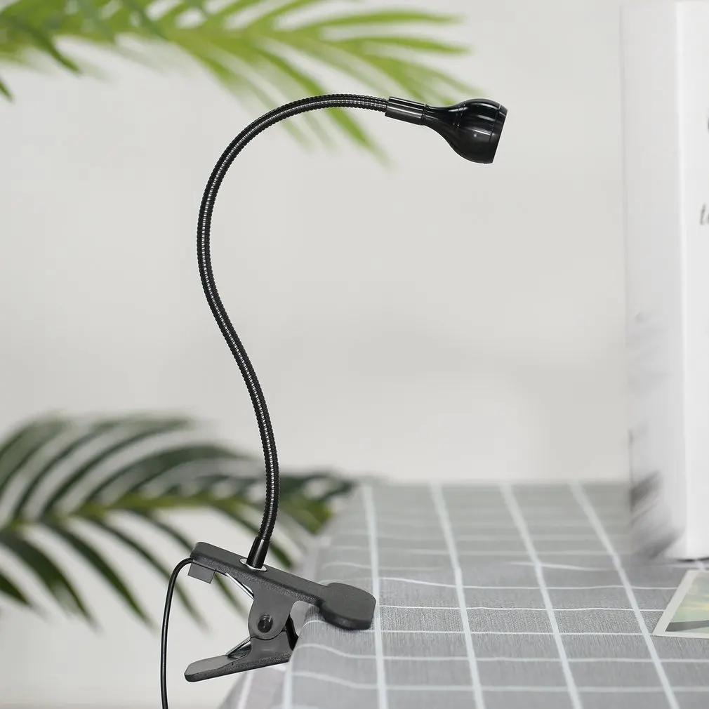 LED USB Reading lamp Book light Ultra Bright Flexible Bending Table Desk Lamp Bedside for Notebook PC Computer With Holder Clip