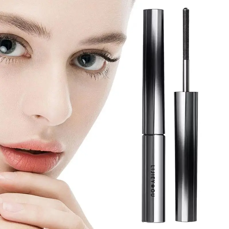 1 pz Mascara Curl spessa allungamento ciglia Mascara impermeabile Non sbavatura nero/marrone naturale Curling Mascara trucco