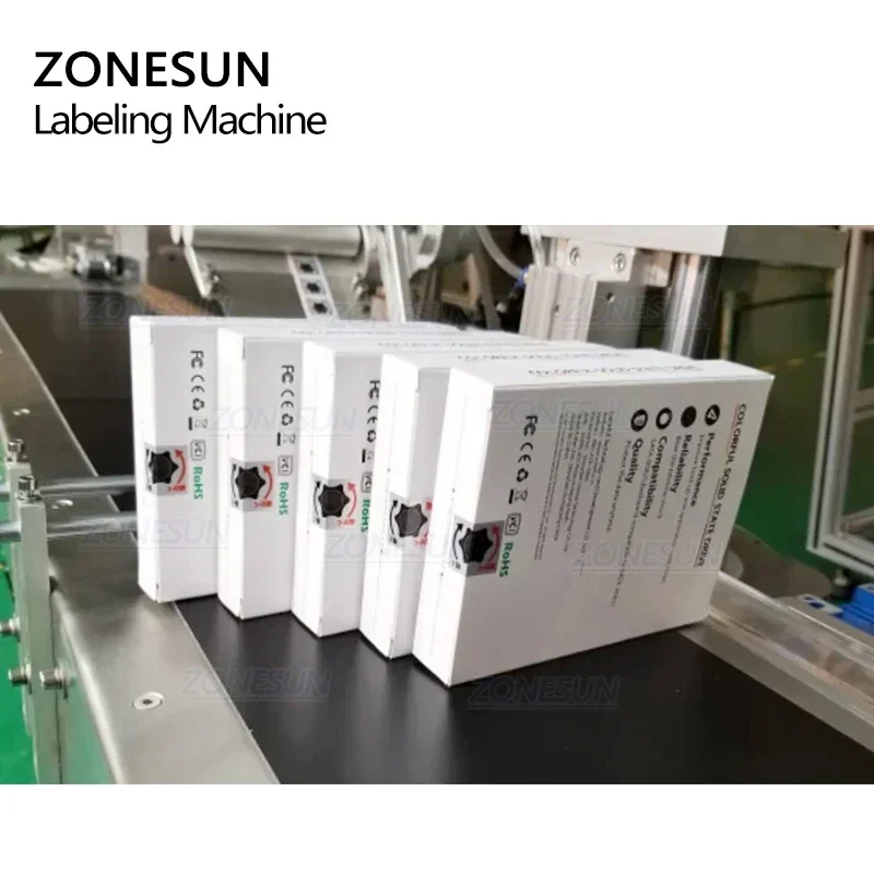 ZONESUN XL-T833 자동 박스 카톤 씰링 접이식 코너 접착 스티커 포장 라벨링 기계 박스 씰링 기계