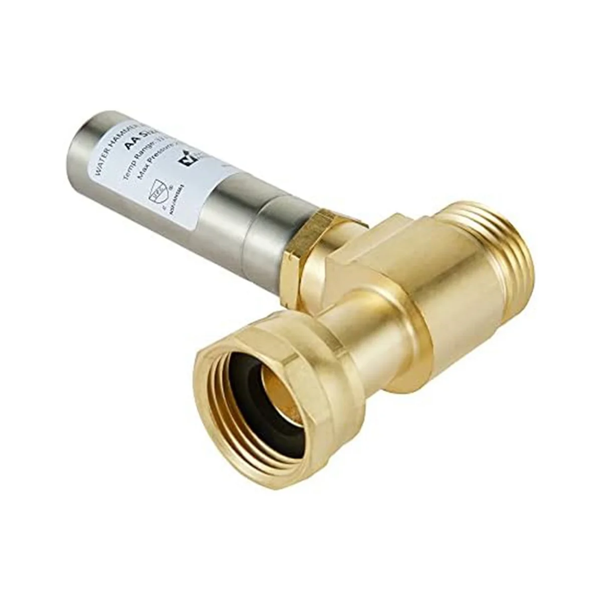 Éliminateur S-241 de marteau de l'eau d'acier inoxydable pour des machines à laver, joint distant de 3/4 pouces, 2PCs