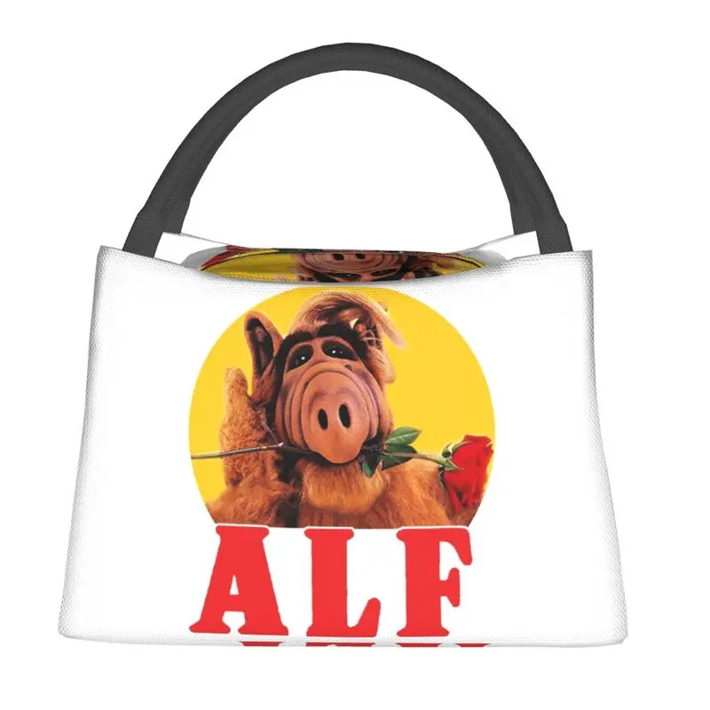 Alf Flowers صندوق غداء قابل لإعادة الاستخدام للنساء مانعة للتسرب الغريبة شكل الحياة الخيال العلمي برنامج تلفزيوني برودة الغذاء الحراري معزول حقيبة الغداء #2