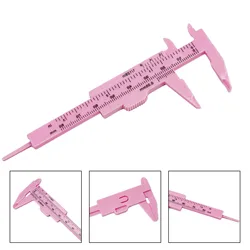 1pc Plastic Sliding Vernier Caliper Gauge Measure Tool Double Scale Ruler Length Measurement Tools Laboratory Appliance