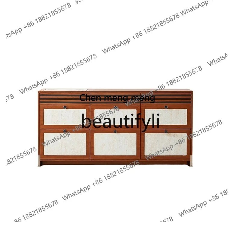 

Nordic nine-bucket cabinet, dining side cabinet, integrated bedroom with wall, solid wood storage, bedside cabinetH