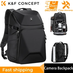 K&F Concept Outdoor Sports Camera Backpack 20L Waterproof Front HardShell Camera Bag For DSLR Camera/15.6