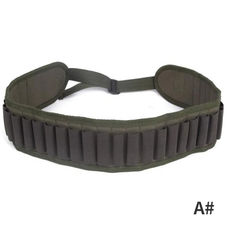 Tactical 30 Rounds Bandolier Belt 12 Gauge Cartridge Pouch Hunting Shotgun Shell Ammo Waist Belt Holder Airsoft Accessories