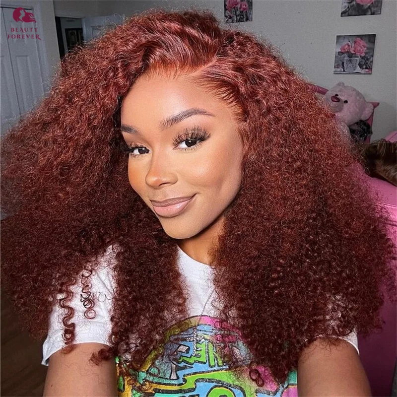 Beauty Forever Density 200% Highlights Afro Kinky Curly Human Hair Wig 7x5inch Bye Bye Knots Glueless Wig Mongolian Human Hair