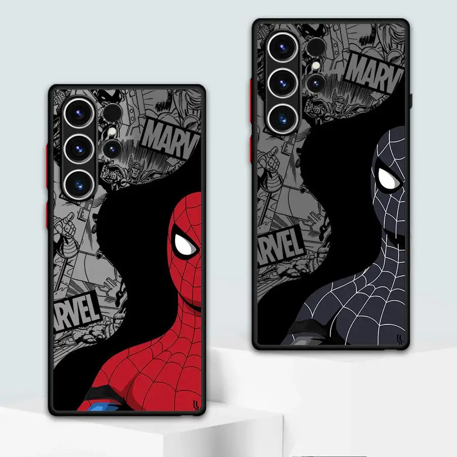 Marvel Venom Spidermans Telefoonhoesje voor Samsung Galaxy A16 5G A71 A51 A31 A70 A30 A05 A50 A06 Note 20 10 Plus 9 8 Matte Cover