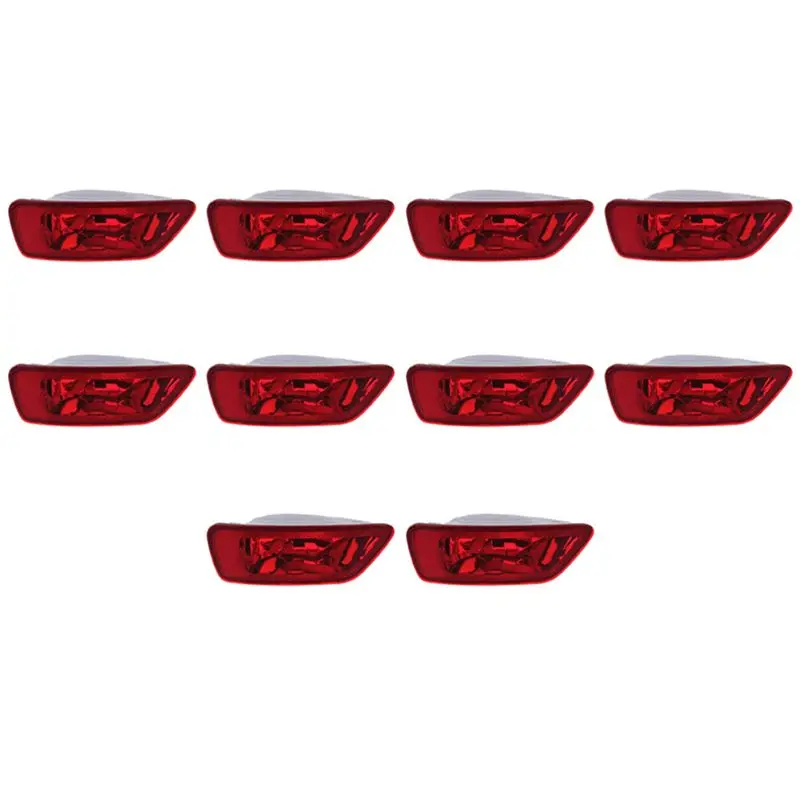 10X Rear Left Fog Lamp For Dodge Journey,Jeep Compass Grand Cherokee 11-16 Tail Bumper Lamp Fog Lights Rear Bumper Light