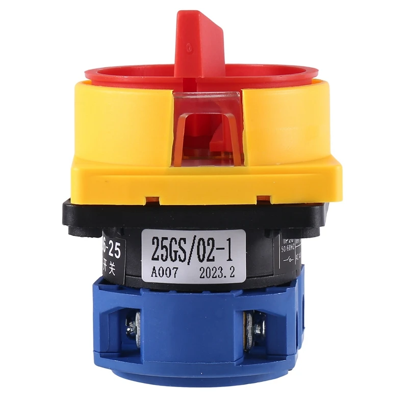 25A Isolator สวิทช์เปลี่ยนสวิทช์อุปกรณ์เสริมส่วนประกอบ 2 ตําแหน่ง Universal Cam ตัวเลือก Latching สวิทช์ 550V 25A