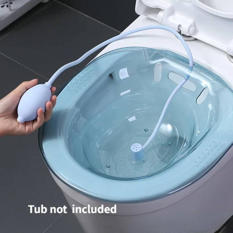 Bathtubs Flusher with Suction Cup for Postpartum Toilet Medicated Massage Sit Bath MomWasher Bidet Rinser with Tube Accessories