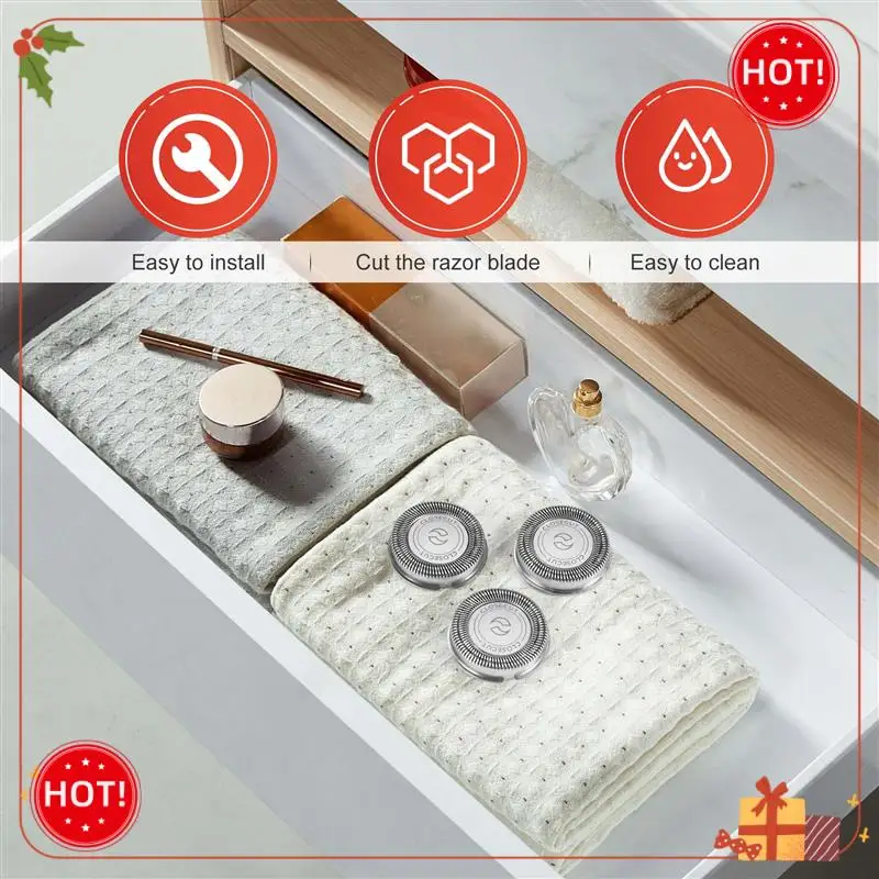 ABLE-3 قطعة استبدال ماكينة حلاقة رئيس شفرة القواطع ل Norelco HQ4 HQ58 HQ56 HQ80