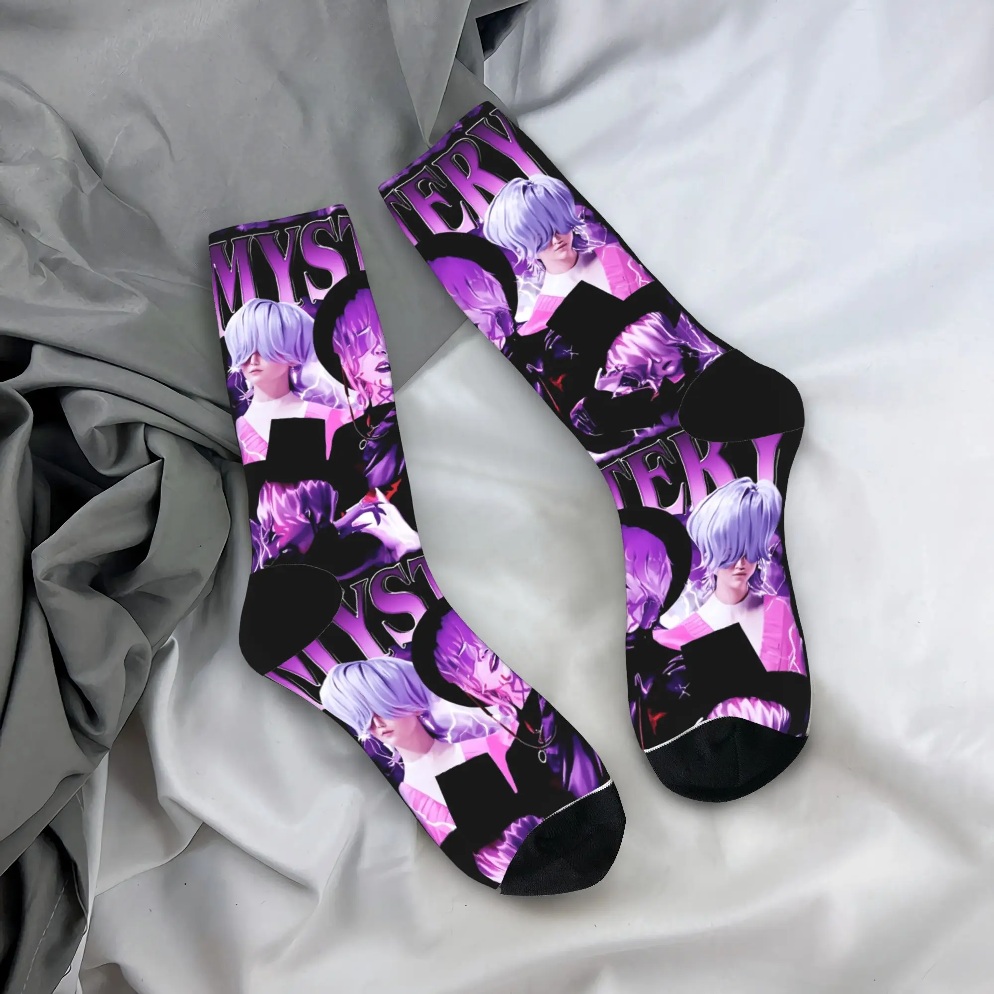 

Носки для пар Mystery Saja Boys Band Kpop Demon Hunters, антибактериальные дышащие носки, весенний дизайн, уличные носки