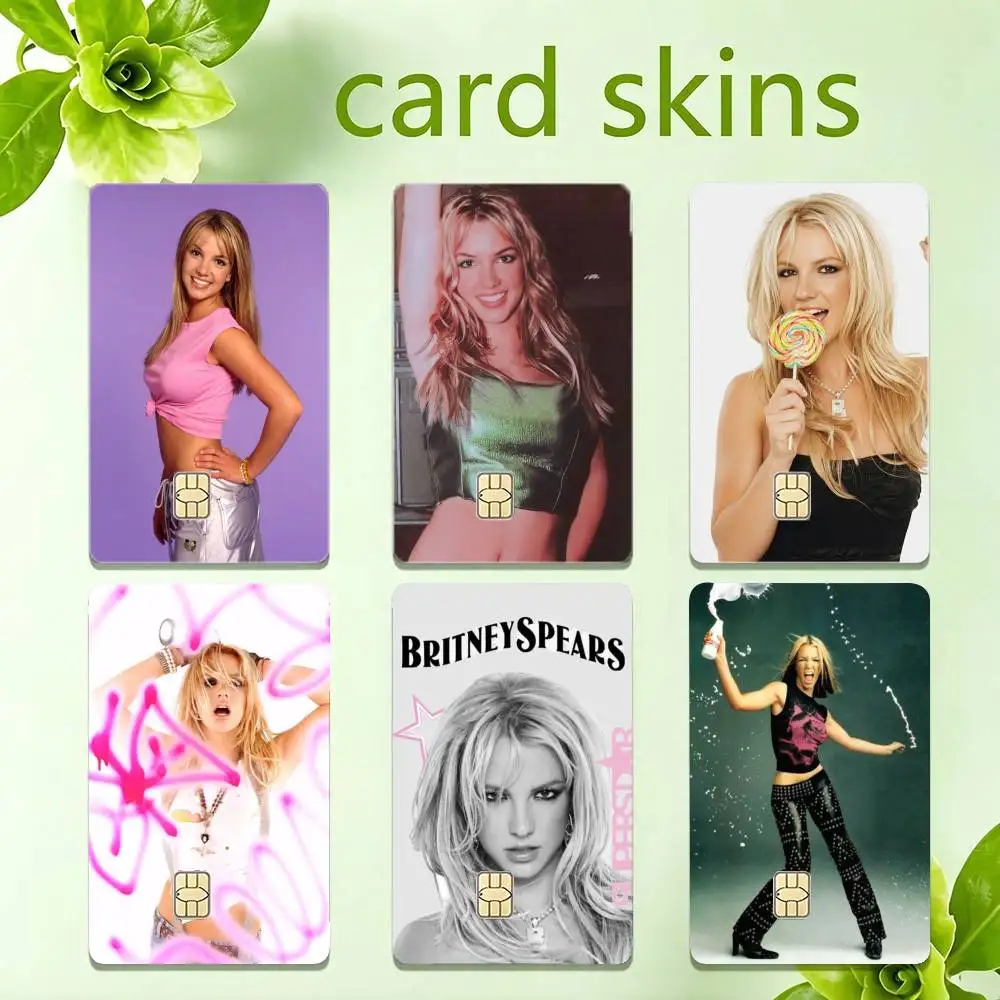2000s Y2K B-Britney Spears Sticker Film Tape Skin for Credit Card Debit Card Waterproof Stickers
