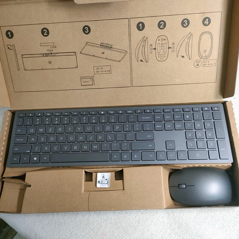USA layout Gray Wireless combo keyboard and mouse for HP 915 HSA-P003K P003M Laptop desktop office keyboard