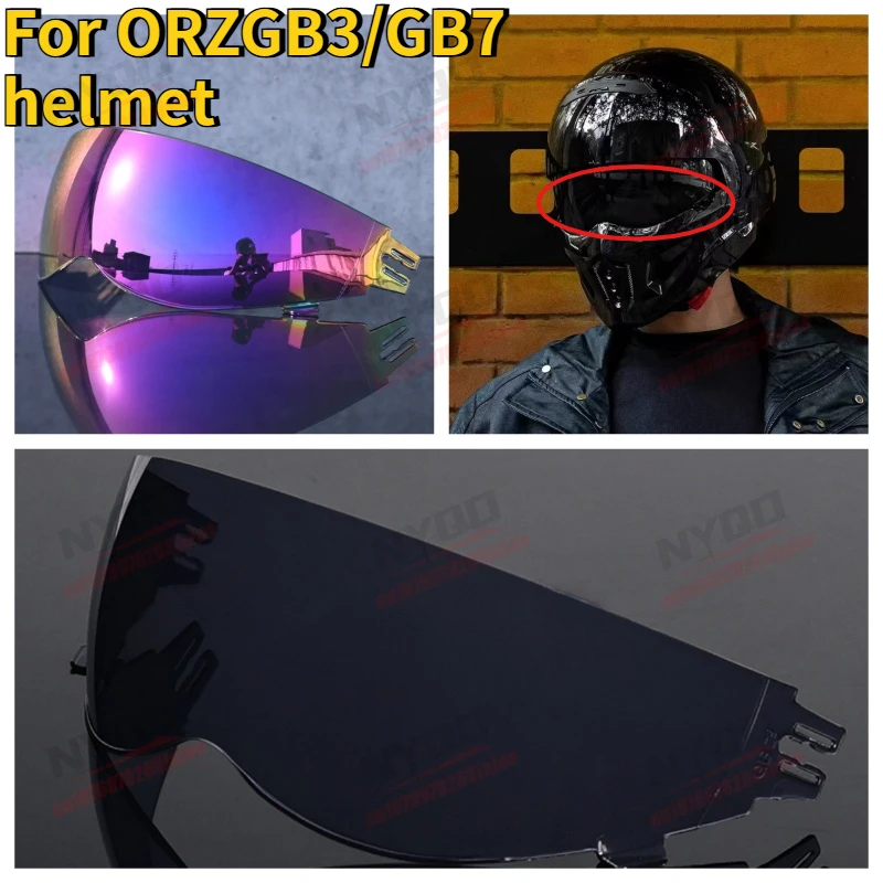 

Motorcycle Helmet Face Mask High-definition Sun Protection Safety Windshield Suitable for ORZ GB3 GB7