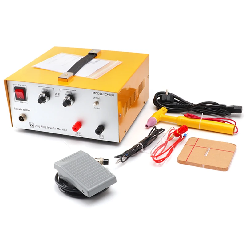 Sieraden Spot Welder 80A - Voetbediende draagbare ringlasser met puntlaspen voor goud, zilver, koper en aluminium