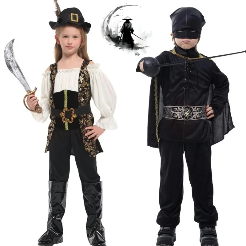 

Anime Cosplay Japanese Black Ninja Cos Costume Halloween Costume boy and Girl Dark Assassin Night Suit Samurai Costume