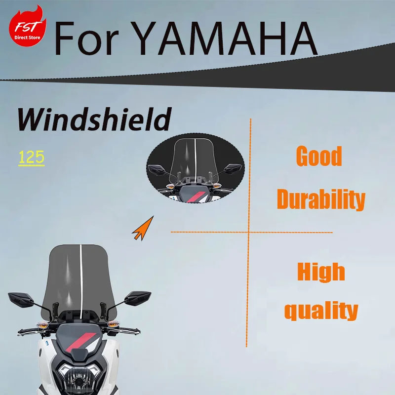 

Модифицированное ветровое стекло для Yamaha Force 125, защита груди от ветра