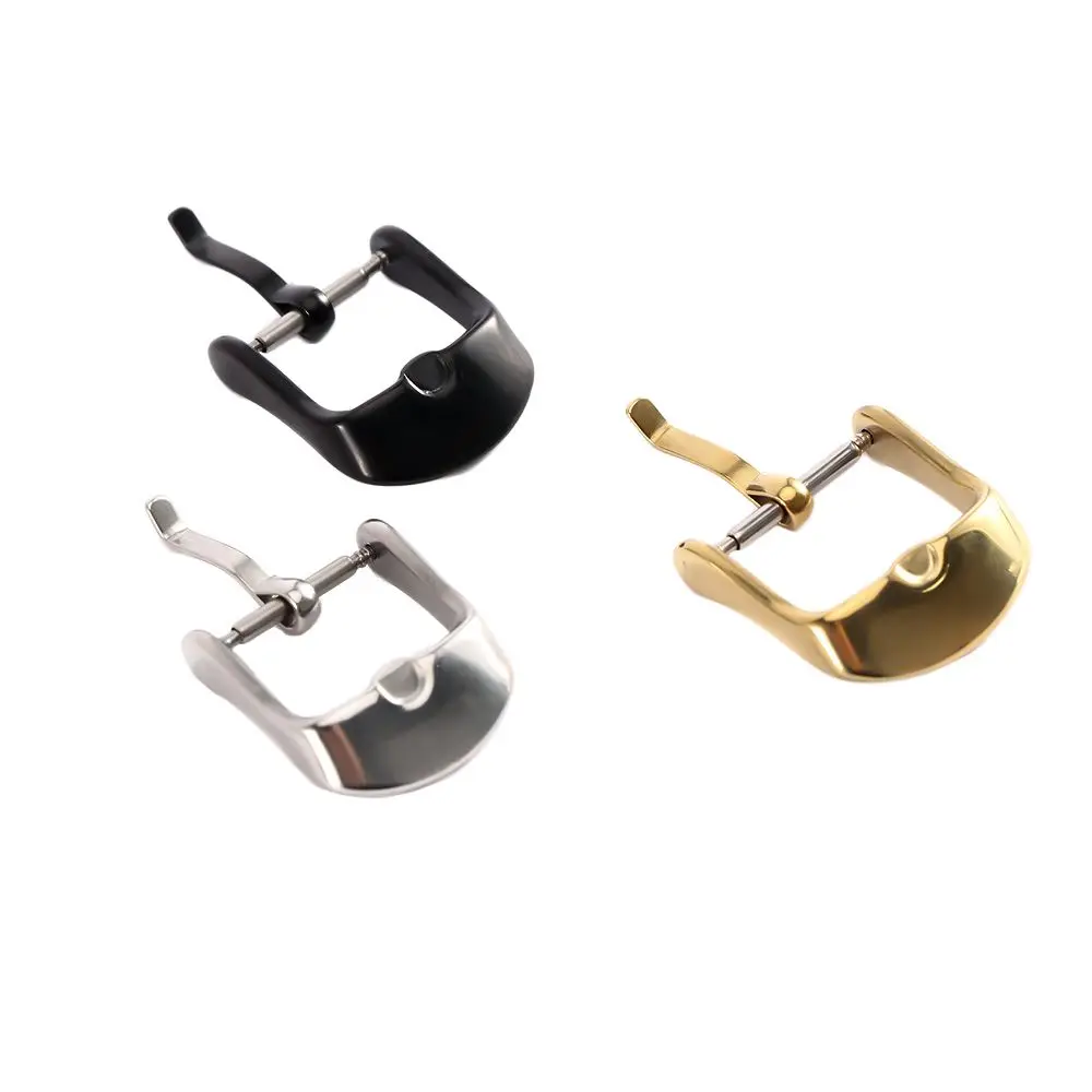 12 14 16 18 20 22 mm solide Ersatzarmband-Schnalle, Uhrenarmband-Verschluss, Edelstahl-Uhrenzubehör