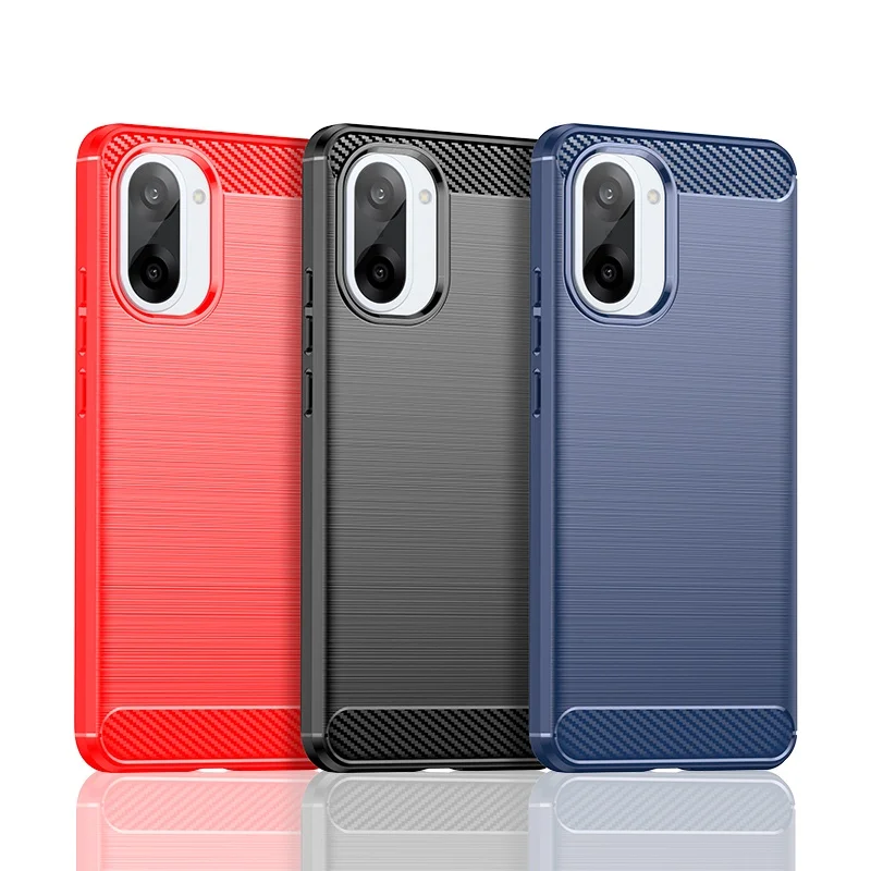 Voor OnePlus Nord CE 5 Case Cover Oneplus Nord CE5 Capas Telefoon Bumper Terug Armor Koolstofvezel Zachte TPU OnePlus Nord CE 5 Fundas